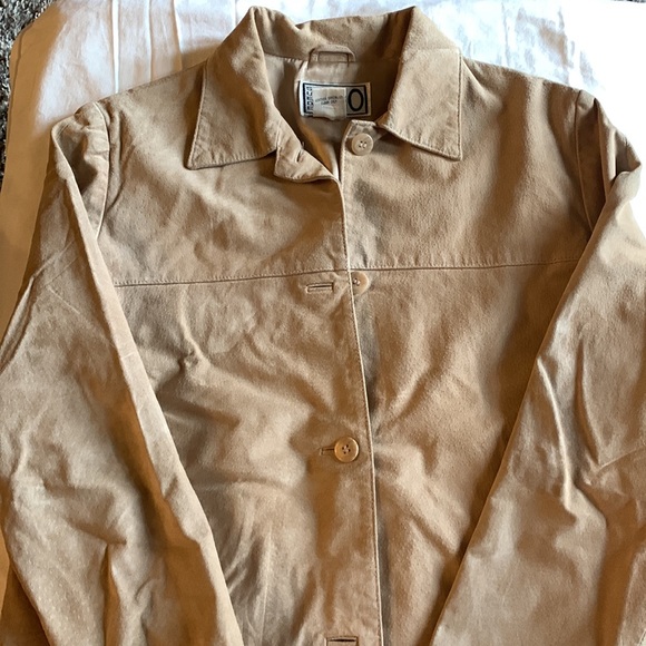 Women’s Clio Tan Suede Jacket - Picture 2 of 8